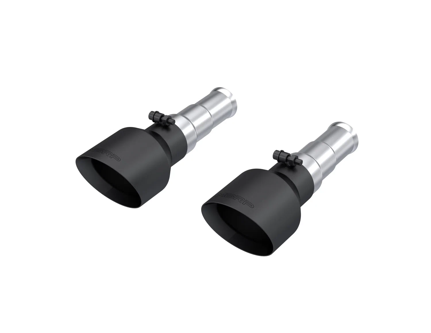 2019-2024 Ram 1500 Big Horn 5_ OD Dual Wall Angle Cut Black Exhaust Tip T5199BLK